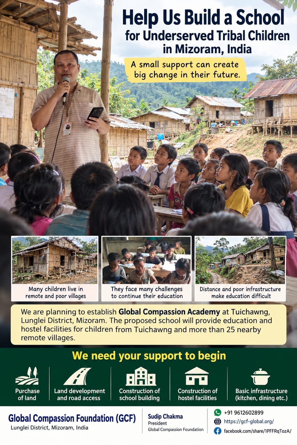 Global Compassion Foundation Community Help in Tuichawng