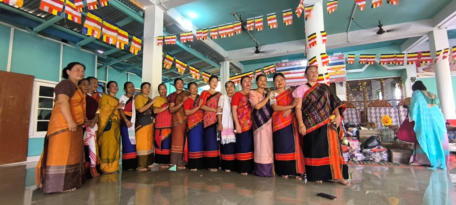 Traditional handloom weaving in local village