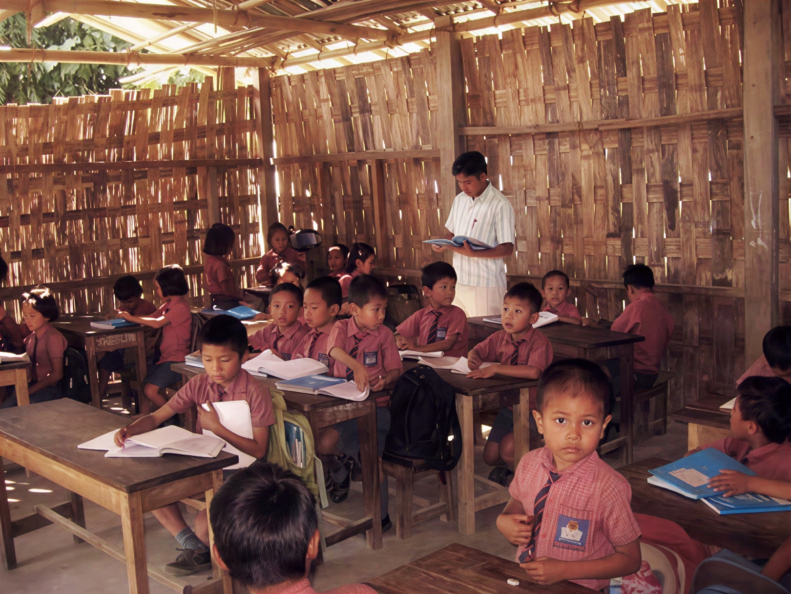 Rural children studying in Mizoram