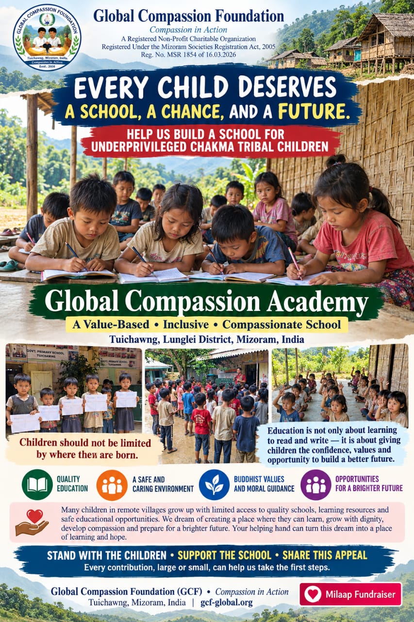 Global Compassion Academy school fundraising appeal poster